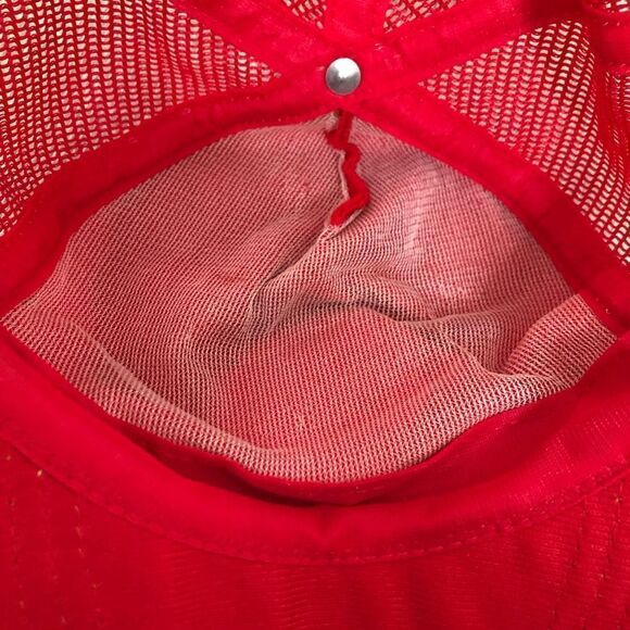 Vintage Kansas City Chiefs Patch NFL Mesh Trucker Baseball Snapback Hat Cap Read - Picture 8 of 9